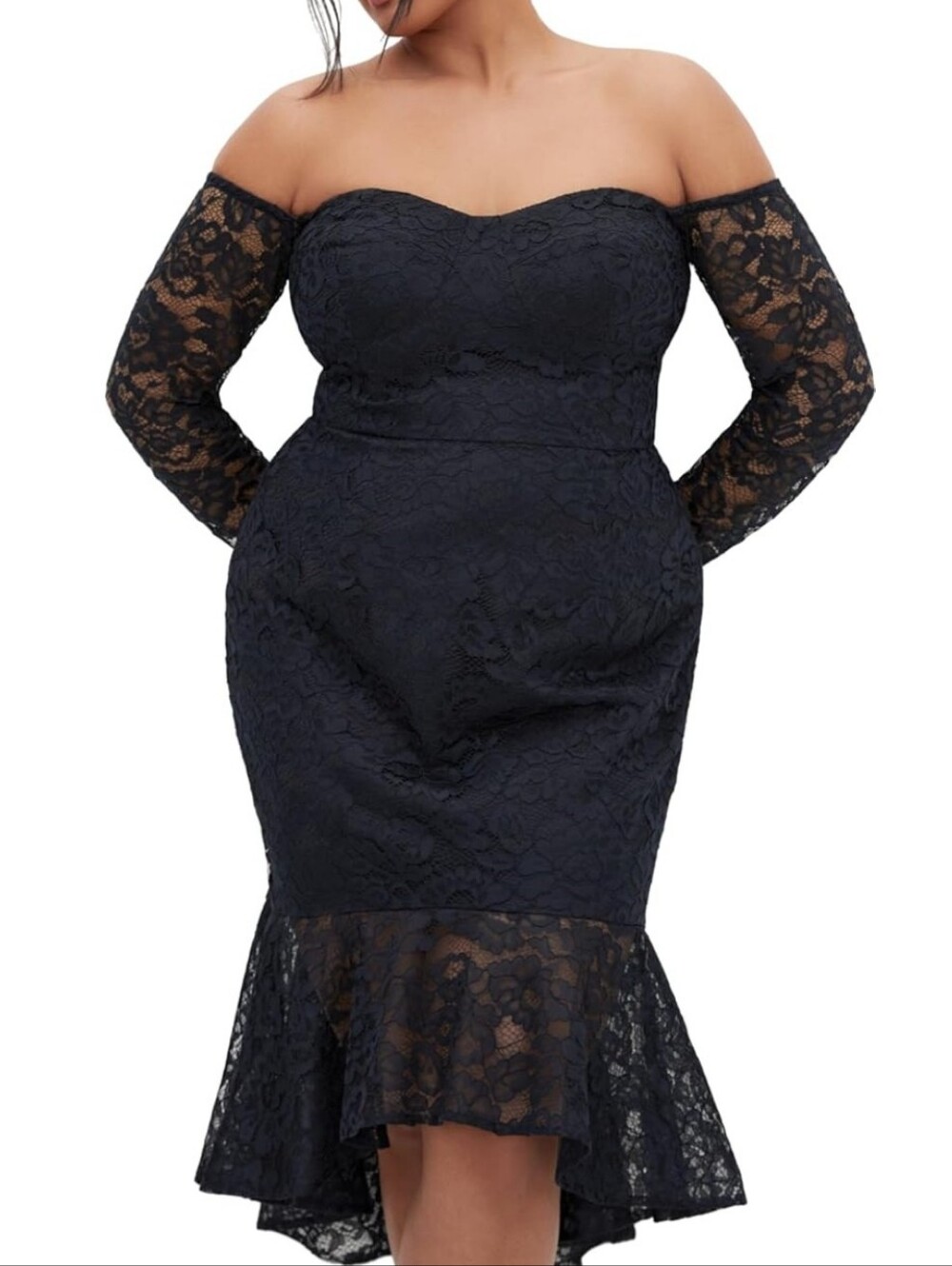 City Chic Plus Size Dress, Lace Athena Dress Size